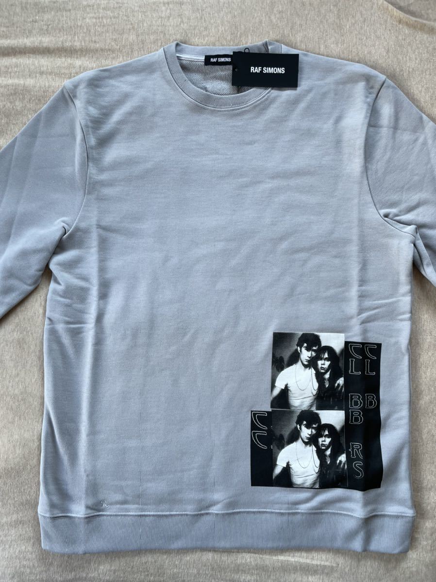 L新品 RAF SIMONS パンクプリント Couple プリント スウェットシャツ 19SS size L ラフシモンズ メンズ 長袖 トレーナー グレー_画像3