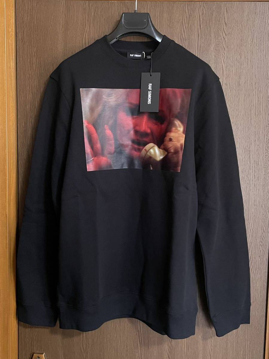 黒M新品62%off RAF SIMONS フォトプリント スウェット シャツ 19AW size M 黒 ラフシモンズ メンズ 長袖 トレーナー ブラック