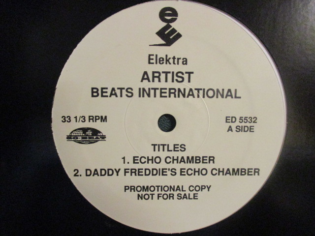 Beats International ： Echo Chamber 12'' (( Boiler House Remix / Daddy Freddie's Echo Chamber / 落札5点で送料無料_画像1