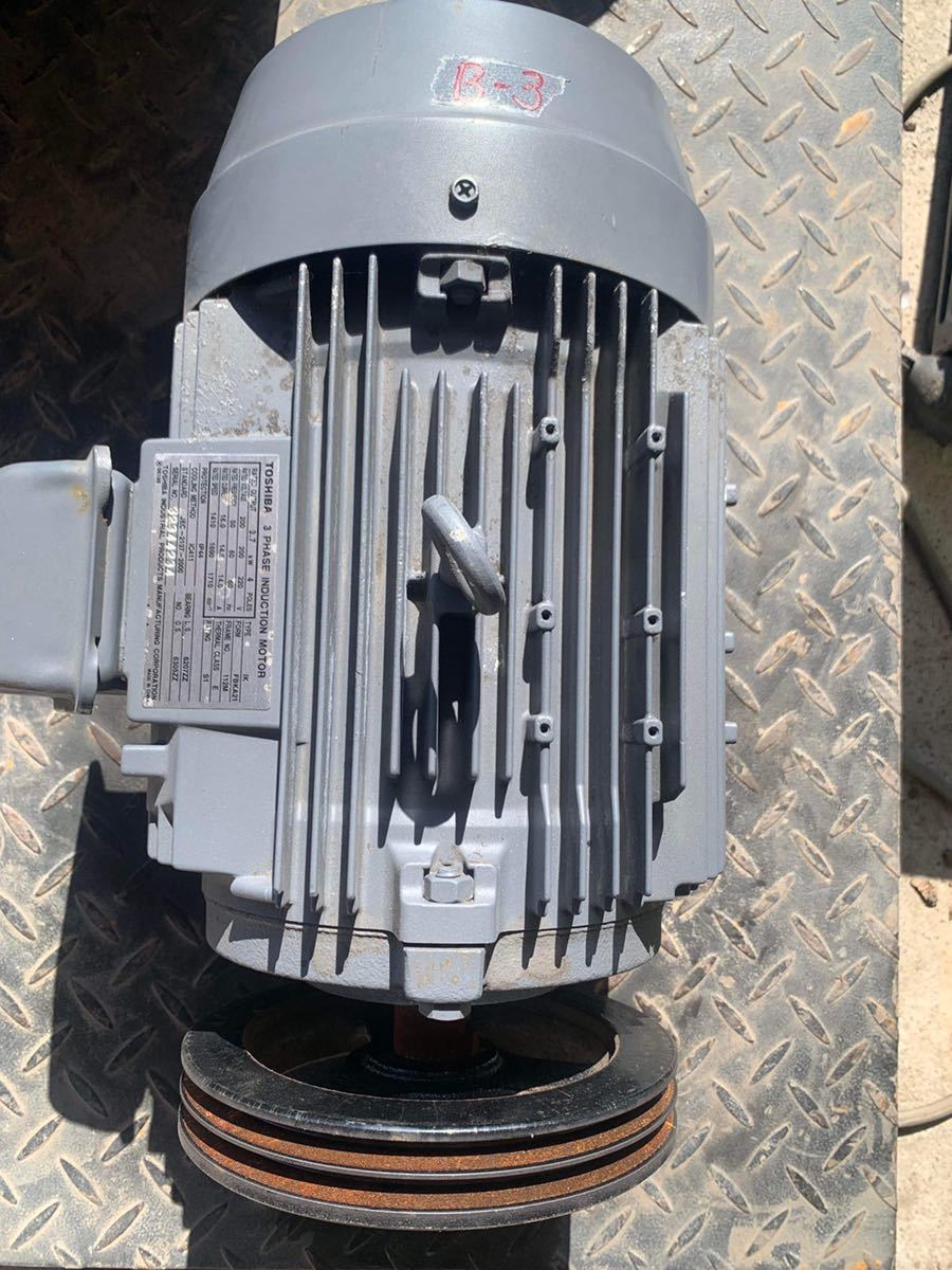 モーターTOSHIBA 3 PHASE INDUCTION MOTOR 3.7KW B3 | www.navistar.ind.br