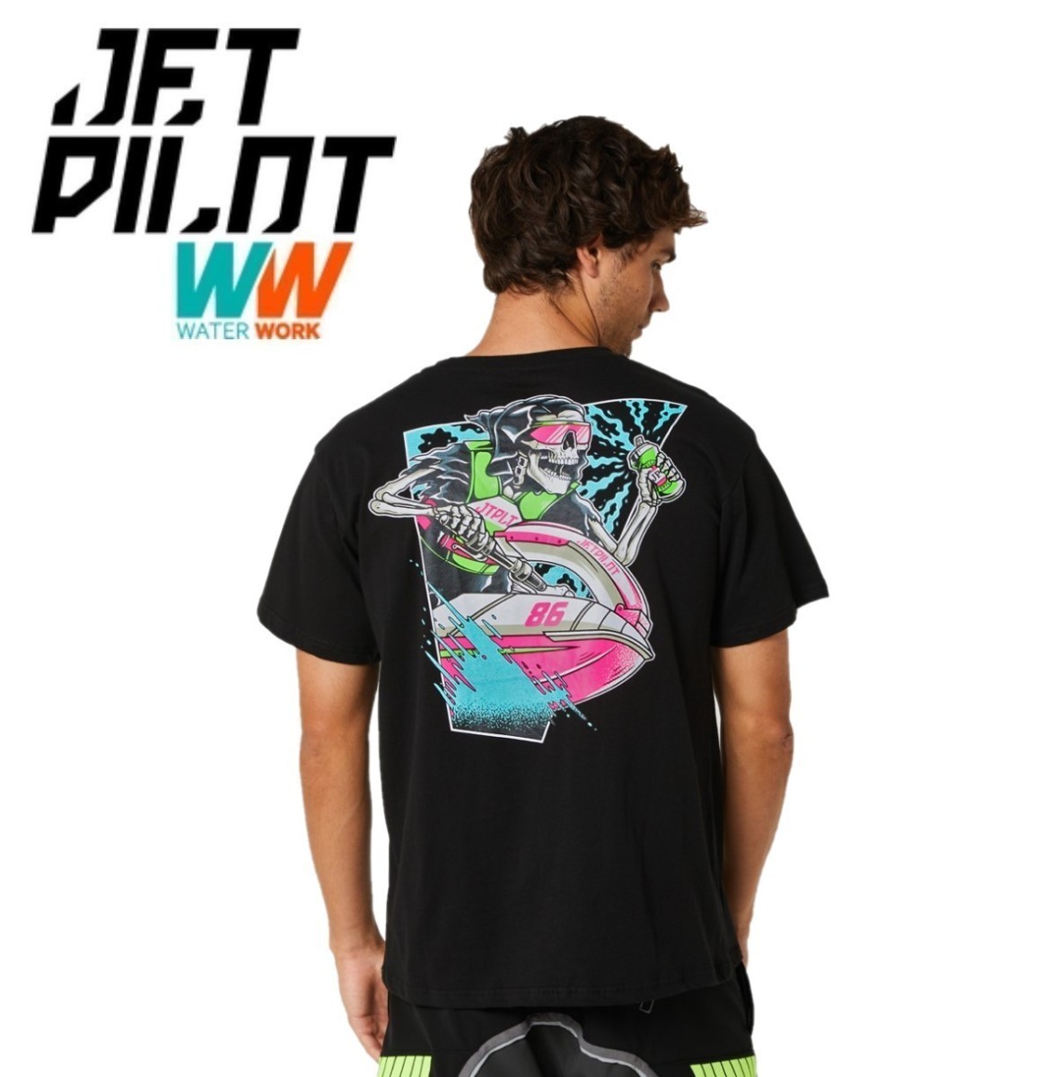 ジェットパイロット JETPILOT 2022 Tシャツ マリン 送料無料 グッド タイムズ メンズ Tシャツ GOOD TIMES MENS TEE S22603 ブラック XL_画像1