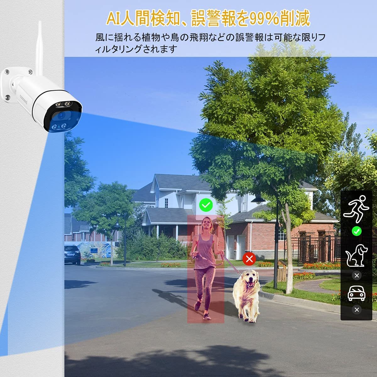 330 500 ten thousand pixels network camera human body detection interactive sound 64GB card built-in dual light source outdoors / indoor security camera IP camera wireless 