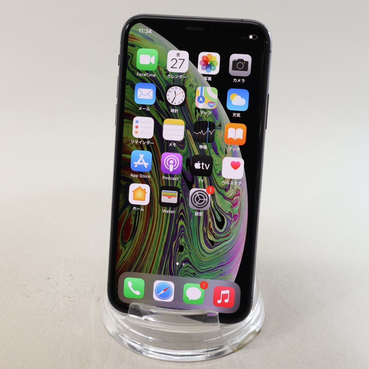 Apple iPhoneXS 64GB Space Gray A2098 MTAW2J/A バッテリ82%□SIM