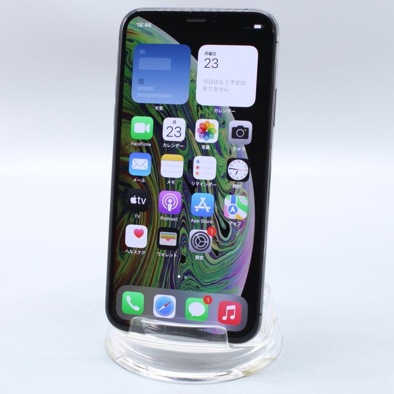 Apple iPhoneXS 64GB Space Gray A2098 MTAW2J/A バッテリ97%□SIM