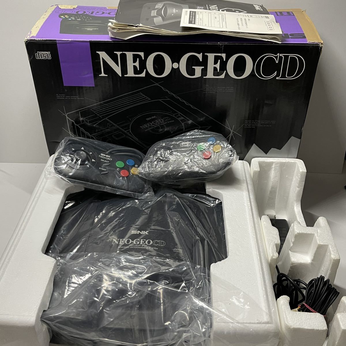 動作品 SNK NEO・GEO-CD ネオジオCD トップローディング型 本体 CD-T01