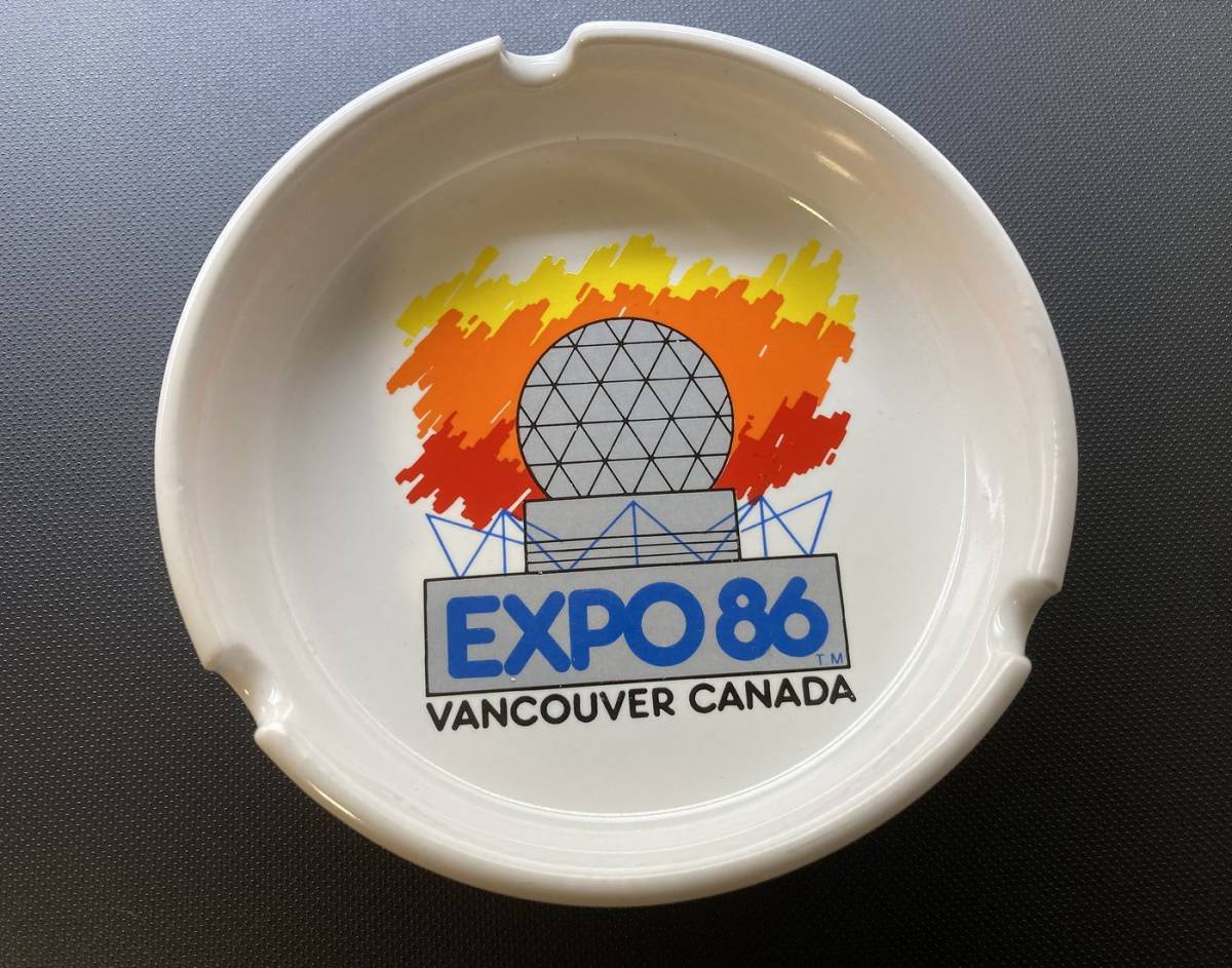 EXPO86　VANCOVER　CANADA　国際博覧会　バンクーバー　カナダ　灰皿　（未使用）_画像1