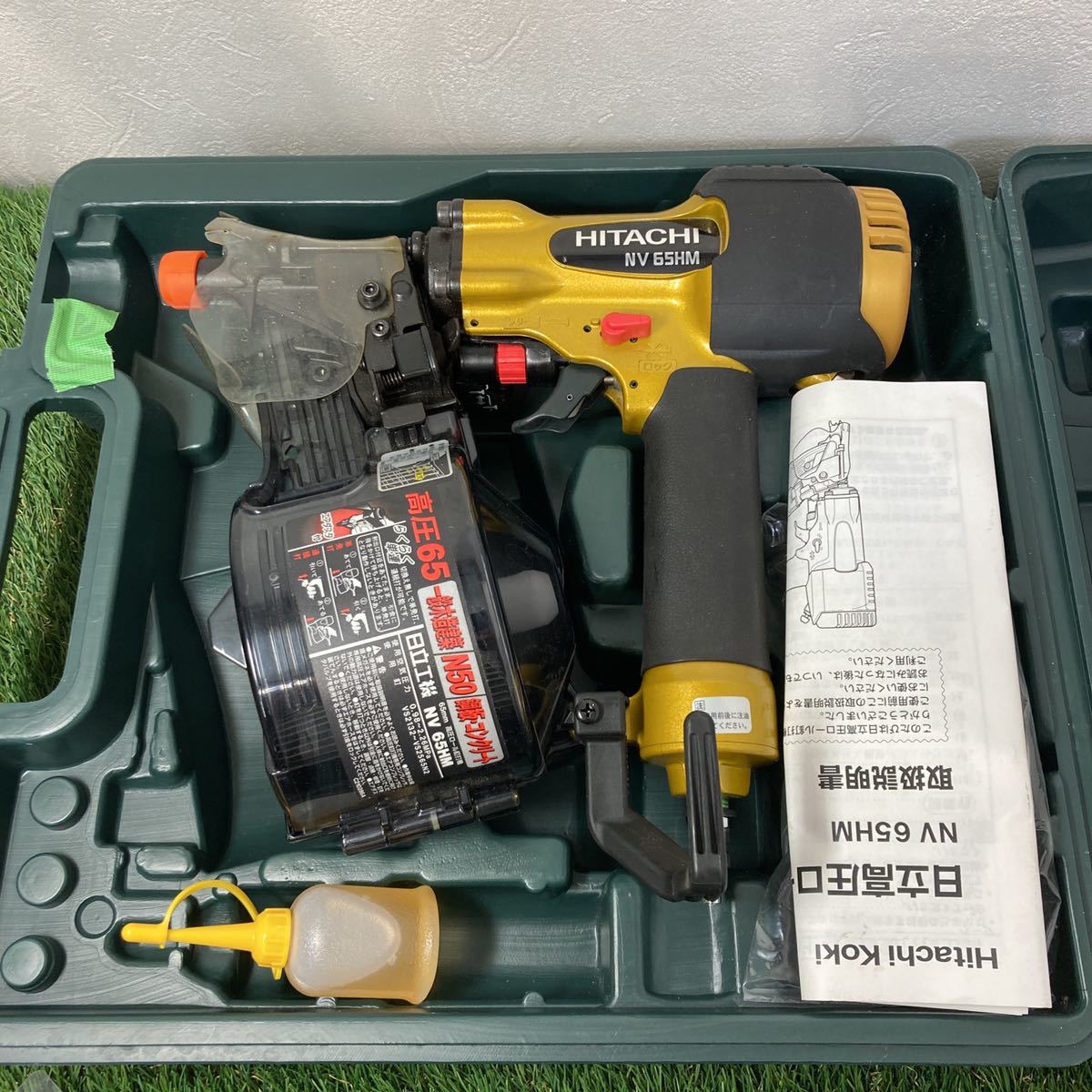 人気在庫 ヤフオク! - HITACHI 日立工機 65mm 高圧ロール釘打機 NV65HR