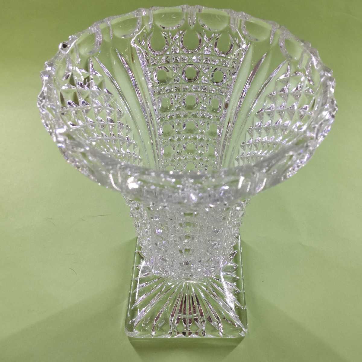 花瓶 花器 ガラス カットガラス オールド・バカラ (BACCARAT