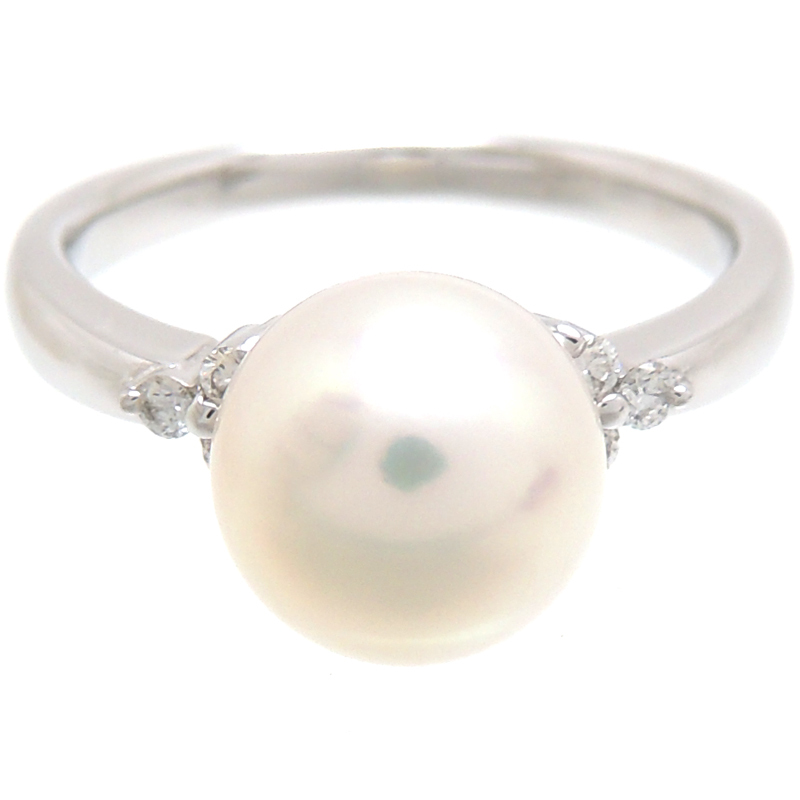 [. talent head office ]Non Brand non brand Pt900 pearl ring * ring Pt900 platinum 15 number lady's DH69105
