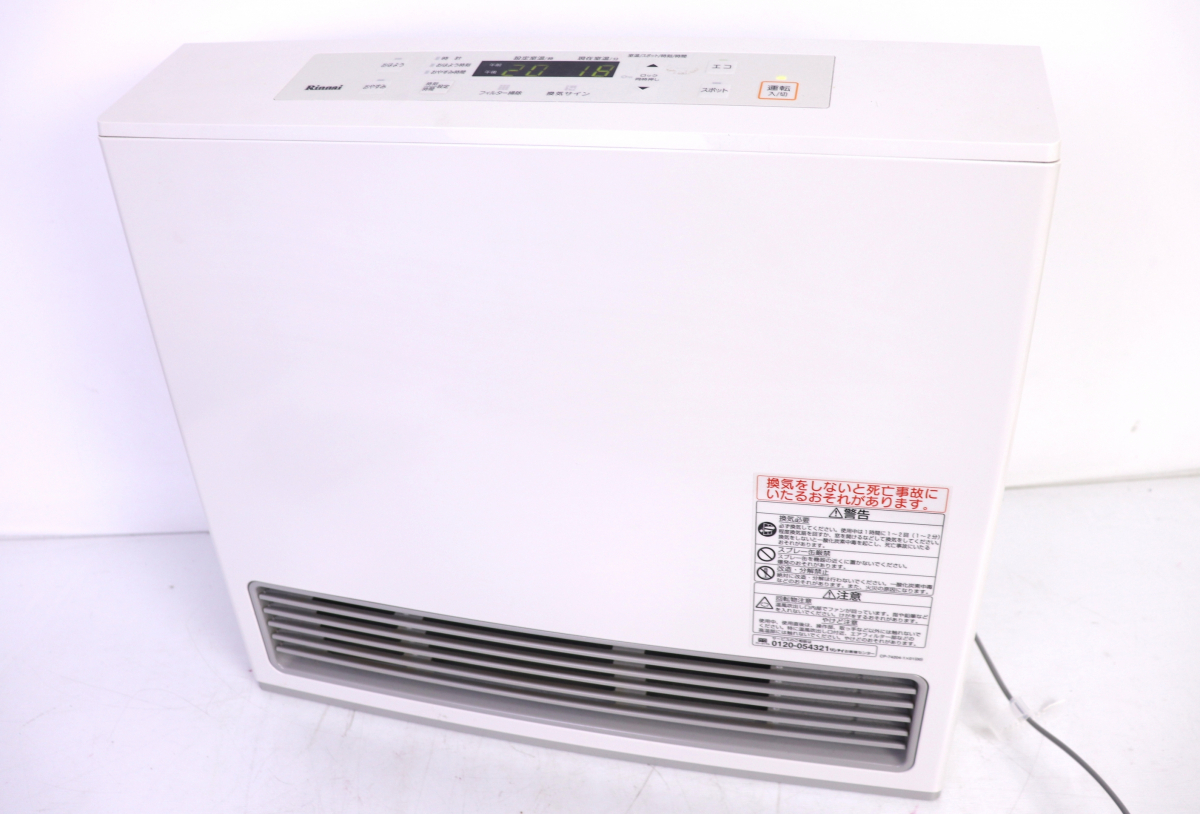 【ト葛】 Rinnai リンナイ ガスファンヒーター RC-U5801E Standard スタンダード 通電確認済み CBZ01CYY76_画像1