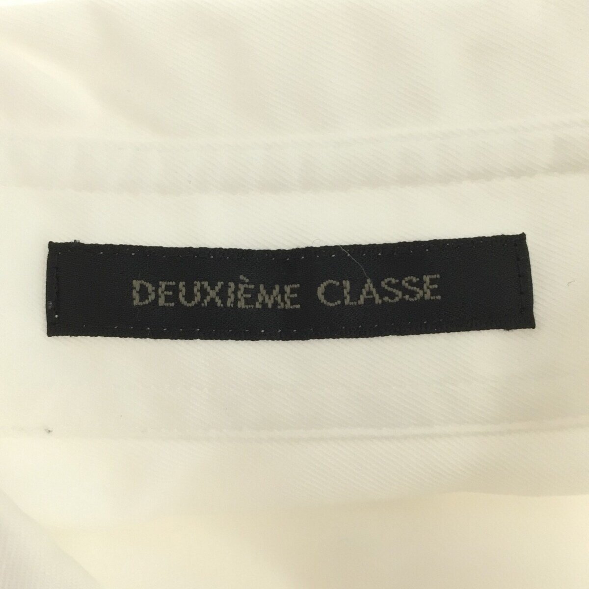 Deuxieme Classe ドゥーズィエムクラス 【lay0272R】 20SS WIDE LINENシャツ ブラウス 36 薄手 長袖 ホワイト 春夏 トップス レディース MR_画像3