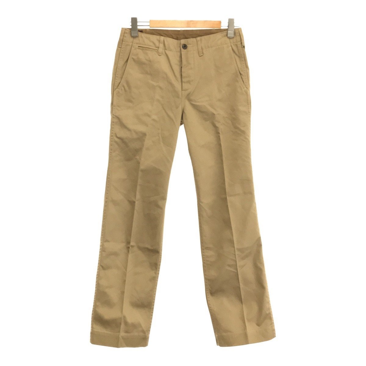 FULL COUNT フルカウント 【men537AH】 CLASSIC CHINO TROUSERS 1793 チノパン ワークパンツ W32 ベージュ グッドコンディション 美品 TW_画像1