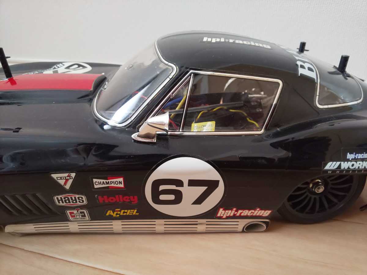 Yahoo!オークション - hpi 1/10 1967 シボレー コルベット 塗装済み...