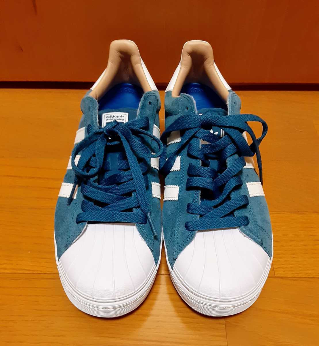 本物保証】 SUPERSTAR adidas VULC MET◇スケートボード WHITE/GOLD