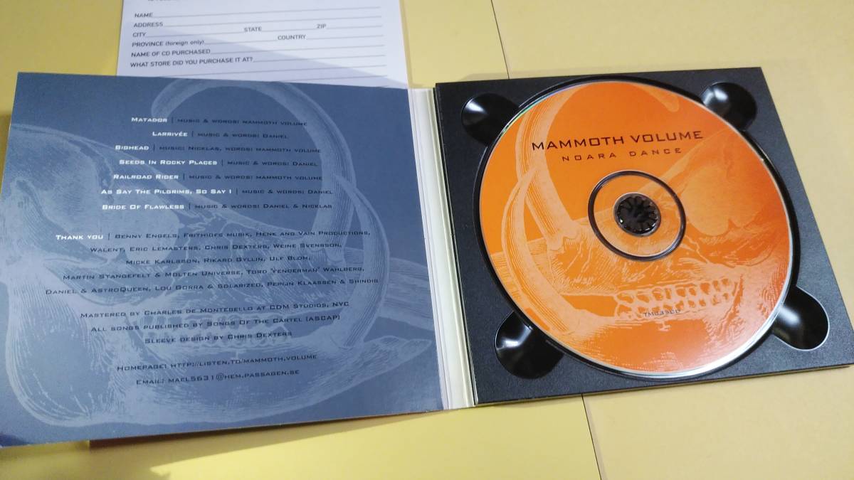 【 スウェーデン産/プログレッシヴ・ストーナー・バンド】Noara Dance：Mammoth Volume(The Music Cartel/TMC35CD)_画像3