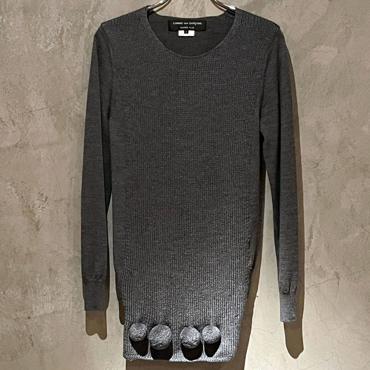 13aw comme des garcons hommes plus ボンボンセーター S 