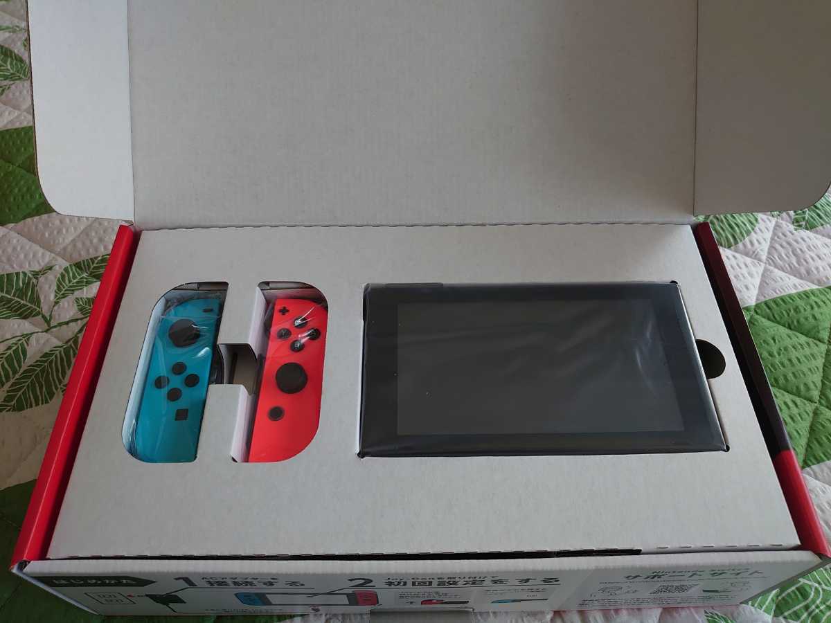 送料無料】Nintendo Switch 本体 ネオンブルー/ネオンレッド 未使用