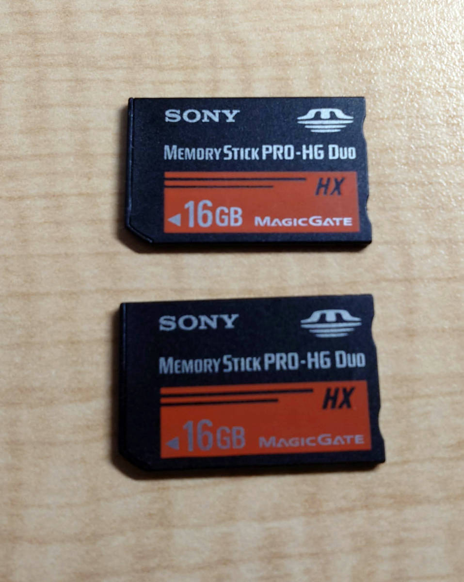 送料込み メモリースティック PRO-HG DUO HX 16GB MEMORYSTICK SONY ソニー ２枚セット
