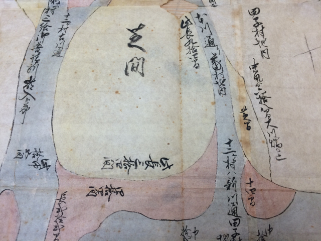 吉原港(現田子の浦港)周辺古地図/静岡・駿河/その1/天保年間 吉原港(現田子の浦港)周辺古地図/静岡・駿河/その1/天保年間