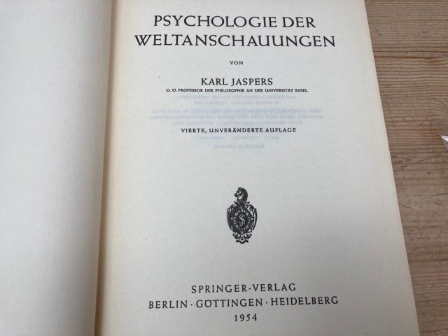 洋書/ヤスパース　世界観の心理学/psychologie der weltanschauungen　CIB930_画像4