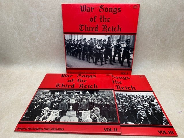 中古LP　War Songs Of The Third Reich　軍歌　VOL.2/VOL.3　＋Vol.1ジャンク　CIE464_画像1