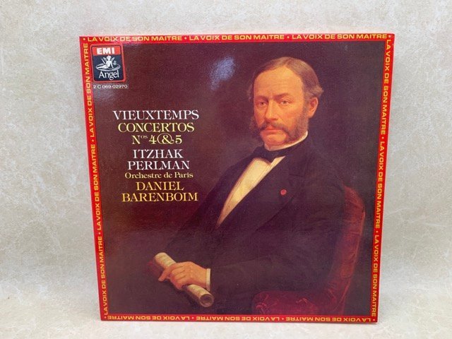 中古LP　ヴュータン:Vn協奏曲4番Op.31, Vn協奏曲5番Op.37 2C 069-02970 バレンボイム　CIE745_画像1