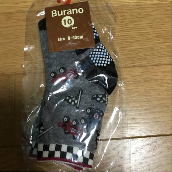  новый товар не использовался Burano Racer машина рисунок носки 9~13cm