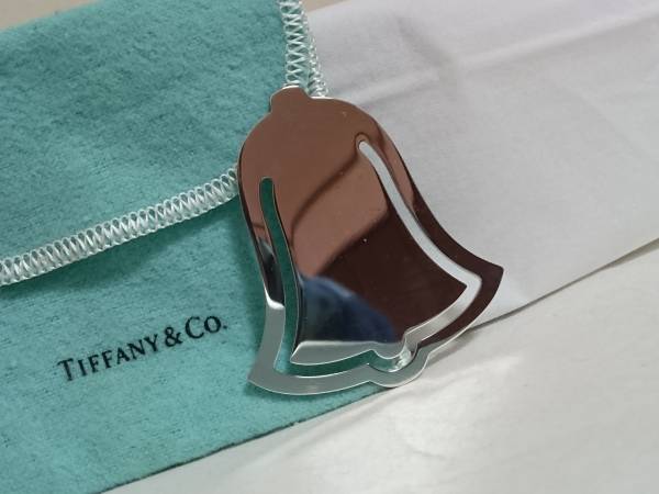 正規良 限定! TIFFANY&COティファニー ベルモチーフマネークリップ SV925 鏡面シルバー 財布 札入れ しおり 鐘 T&CO 男女兼用可 約5.5×5cm_TIFFANY ベルモチーフマネークリップ★