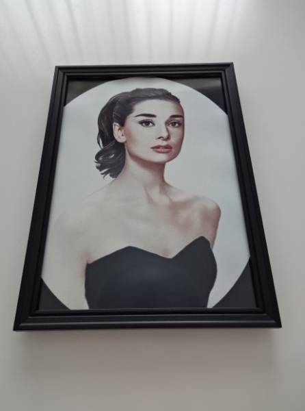  art frame § photograph poster attaching A4 amount ( selection possible )§ Audrey *hep bar n§ picture manner * retro * antique manner * Vintage manner 