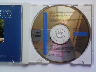 CD ベートーヴェン チェロ・ソナタ第4番 他 ヨーヨー・マ エマニュエル・アックス BEETHOVEN SONATA No.4 VARIATIONS YO-YO MA EMANUEL AX_画像2