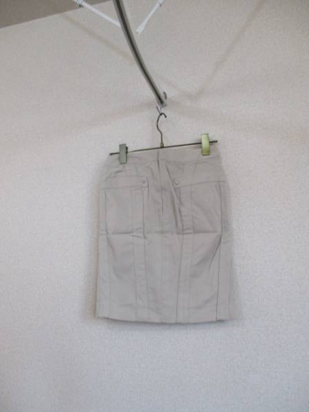 MKMICHELKLEIN beige tight miniskirt (USED)41617②
