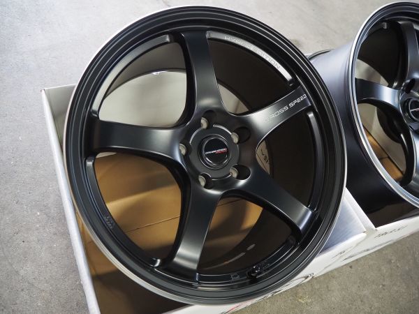 ★軽量★18inch 8.5J+45 9.5J+45 5H100 新品 人気 クロススピードCR5 ホイール1台分 タイヤset可能 COROLLASPORT CELICA 86 BRZ IMPREZA BK_画像2