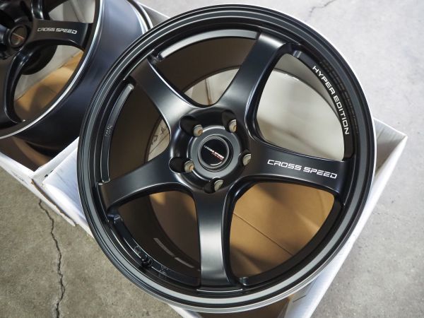 ★軽量★18inch 8.5J+45 9.5J+45 5H100 新品 人気 クロススピードCR5 ホイール1台分 タイヤset可能 COROLLASPORT CELICA 86 BRZ IMPREZA BK_画像6