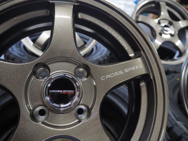 ★軽量★16inch 7J+42 4H100 新品 人気 逆ゾリ クロススピードCR5 ホイール1台分 タイヤset可能 CIVIC SUCCEED PROBOX ROADSTER ブロンズ_画像5