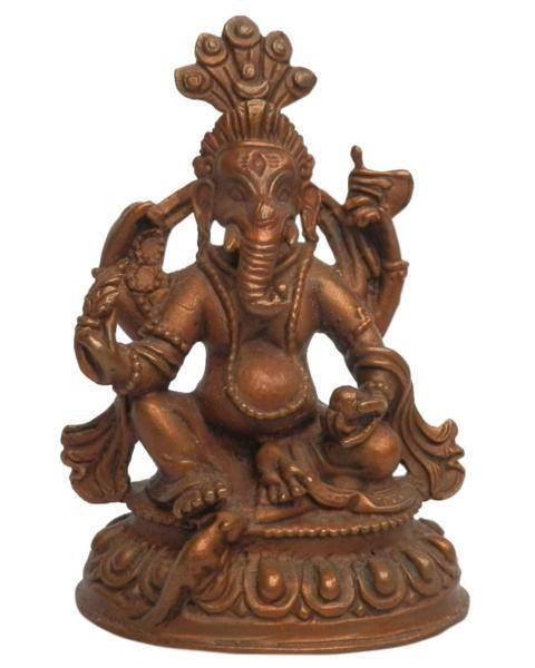 ■☆アジアン ネパール仏像 銅製 ネパール・ガネーシャー(NAG-7)_画像1