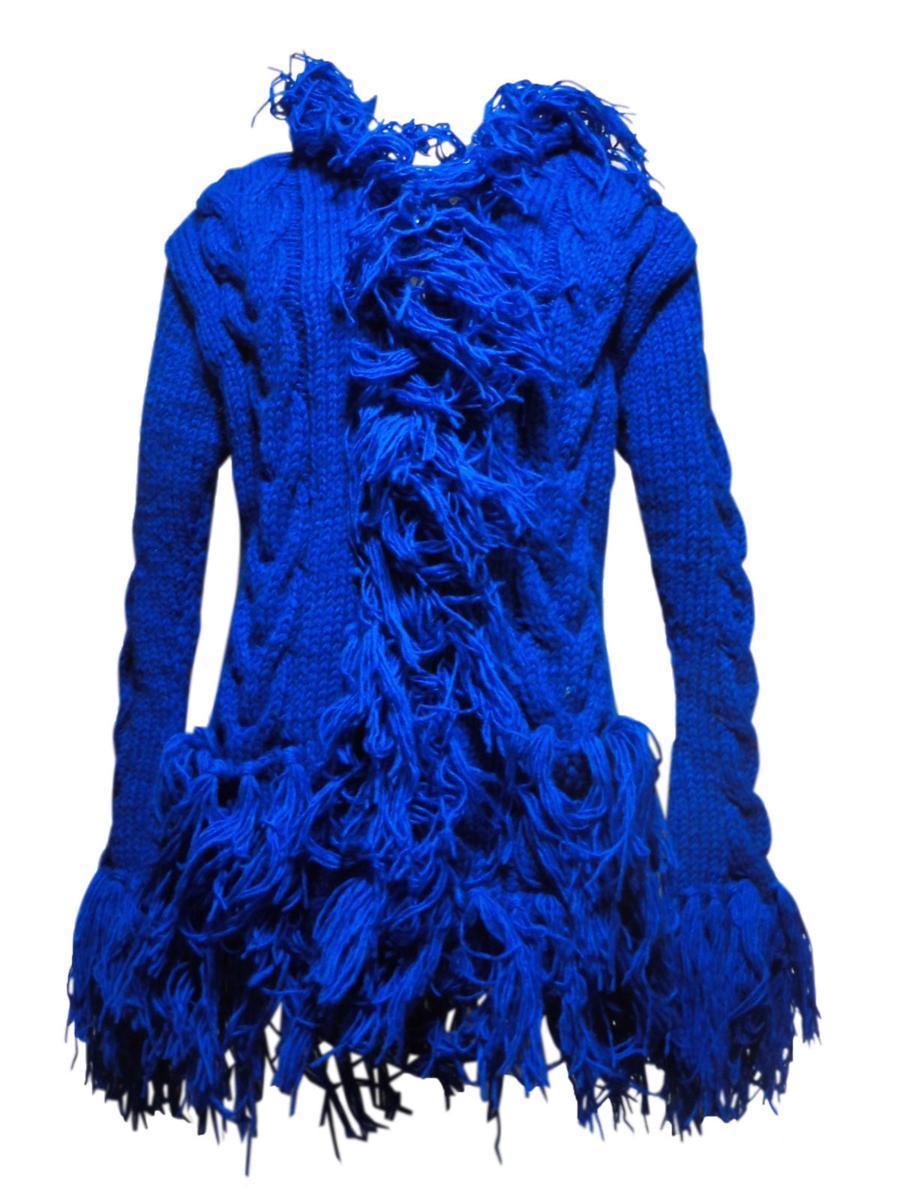 ■☆アジアン衣料 ネパール手編みウールジャケット　フード付き（WJ-9）