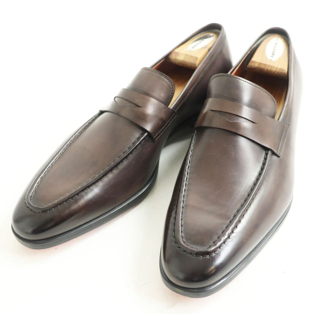 未使用品□伊製 Santoni サントーニ FINN-3 グラデーション レザー