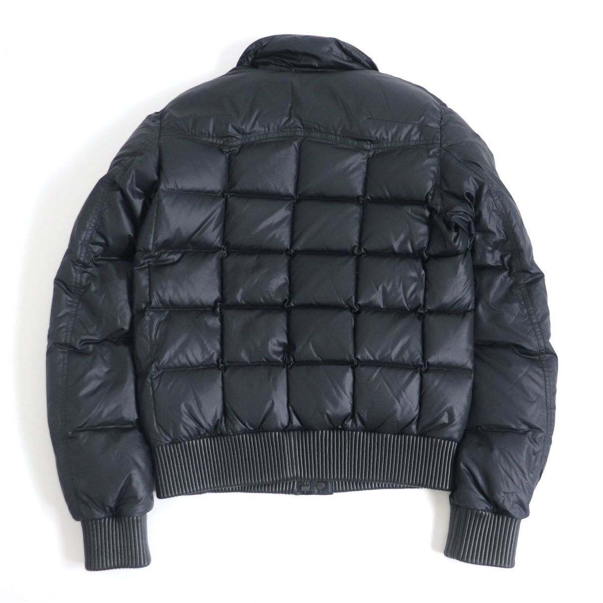 美品□05AW Dior HOMME/ディオールオム エディ期 レザー使用 ジップ