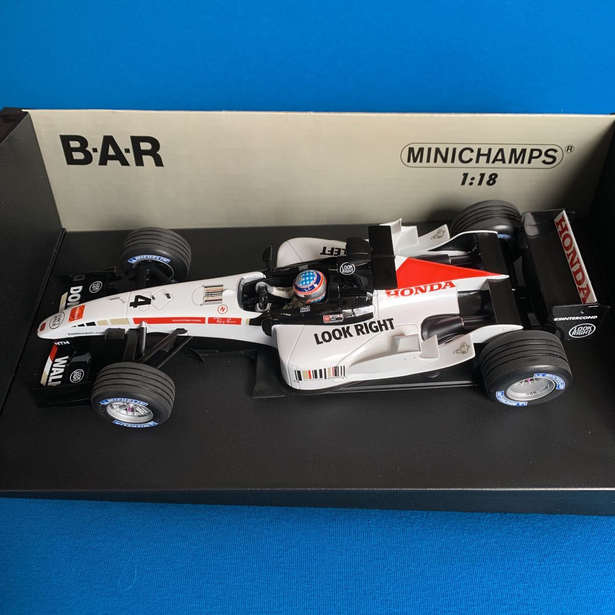 ミニチャンプス 1/18 BAR ホンダ ショーカー 2005 佐藤琢磨 detalles