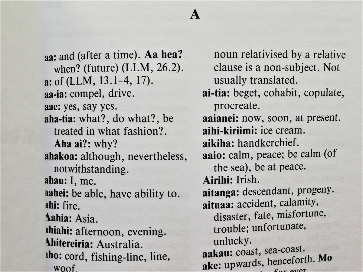 English-Maori Maori-English Dictionary　英語-マオリ語 マオリ語-英語 辞書　ニュージーランド New Zealand_画像3