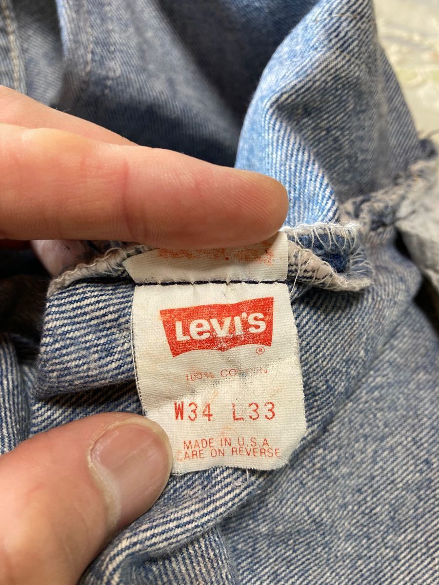 リーバイス501 Levi''s ヴィンテージ USA製 W34 L33 92年 標準小売価格 Levi’s L33) vintageパンツ(W34 デニム/ジーンズ