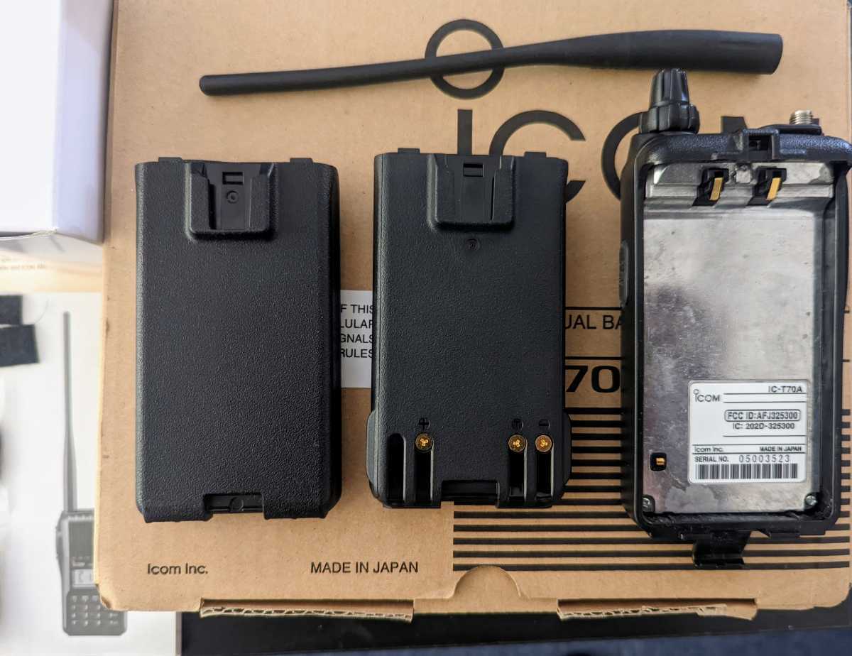 ICOM IC-T70A Icom VHF UHF transceiver wireless America model USA beautiful goods battery pack full set wireless 