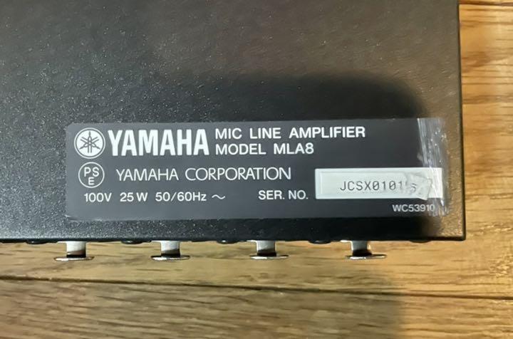 YAMAHA ヤマハ MLA8 Mic Line Amplifier マイクプリアンプ ヘッド
