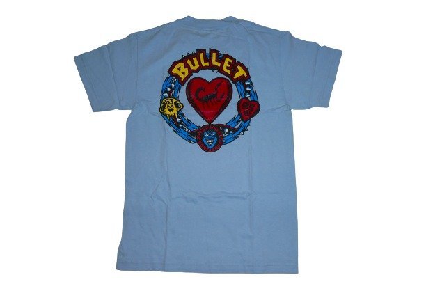 JB即決 SANTA CRUZ サンタクルーズ BULLET POISON HEART バレットポイズンハート Tシャツ 水色 ライトブルー XLサイズ 新品_バック！POISONバレットハート