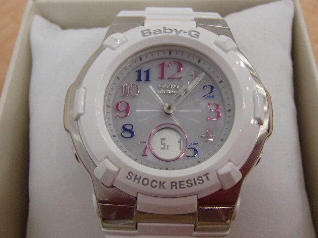 CASIO Baby-G 電波ソーラー BGA-1100GR 白 【未使用】#51999 的详细