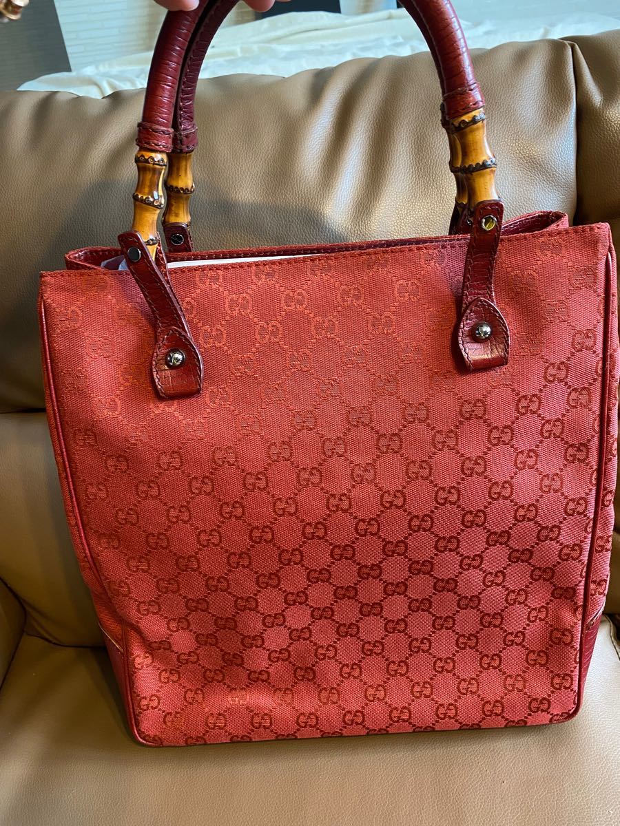 お値下げ! 極美品!正規品 グッチGUCCIバンブートートバッグ ceratinxd.com