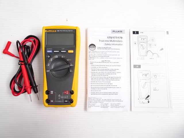 FLUKE (フルーク) デジタルマルチメーター国内正規品 177 FLUKE デジタル・マルチメーター(真の実効値・バックライト仕様) 1台 (177)