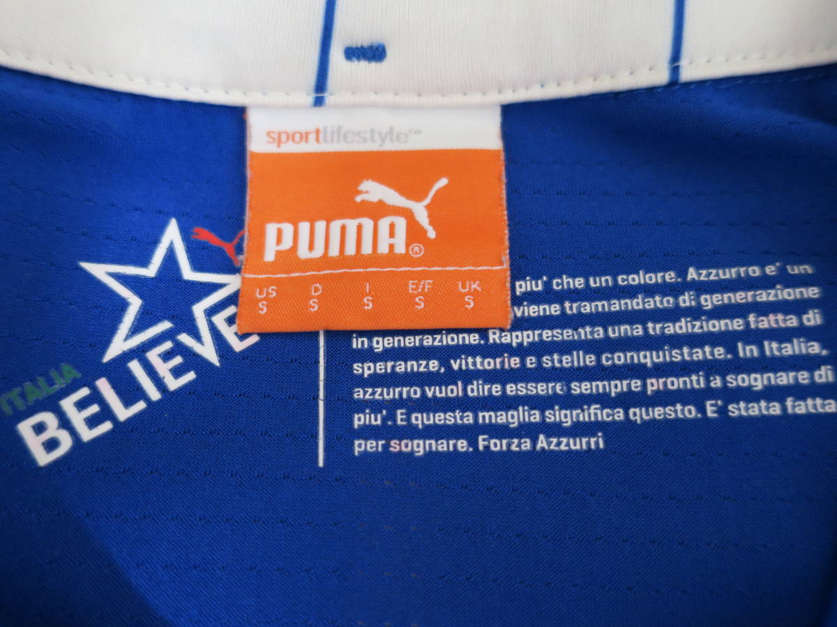 イタリア 代表 2014 ホーム ユニフォーム S プーマ PUMA 送料無料 ITALY ITALIA サッカー シャツ_画像3