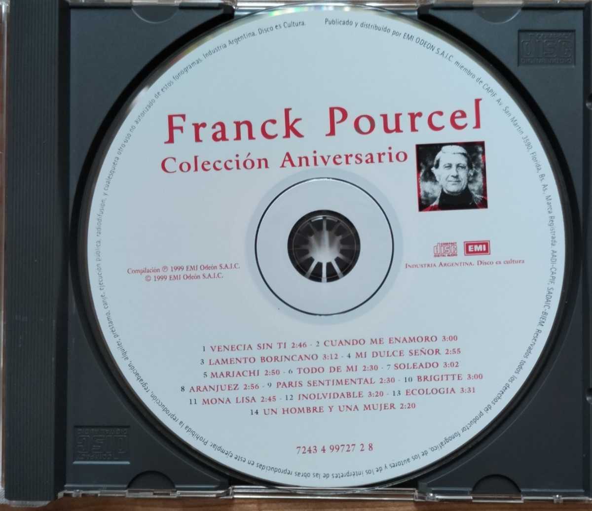  フランク・プゥルセル/ FRANCK POURCEL 「 Coleccion Aniversario」　アルゼンチン盤_画像2