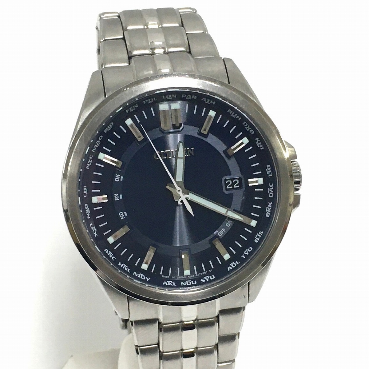中古】CITIZEN × SONY 腕時計 CB0017-71L シチズン コレクション wena